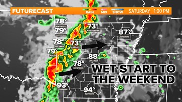 A stormy start to the weekend