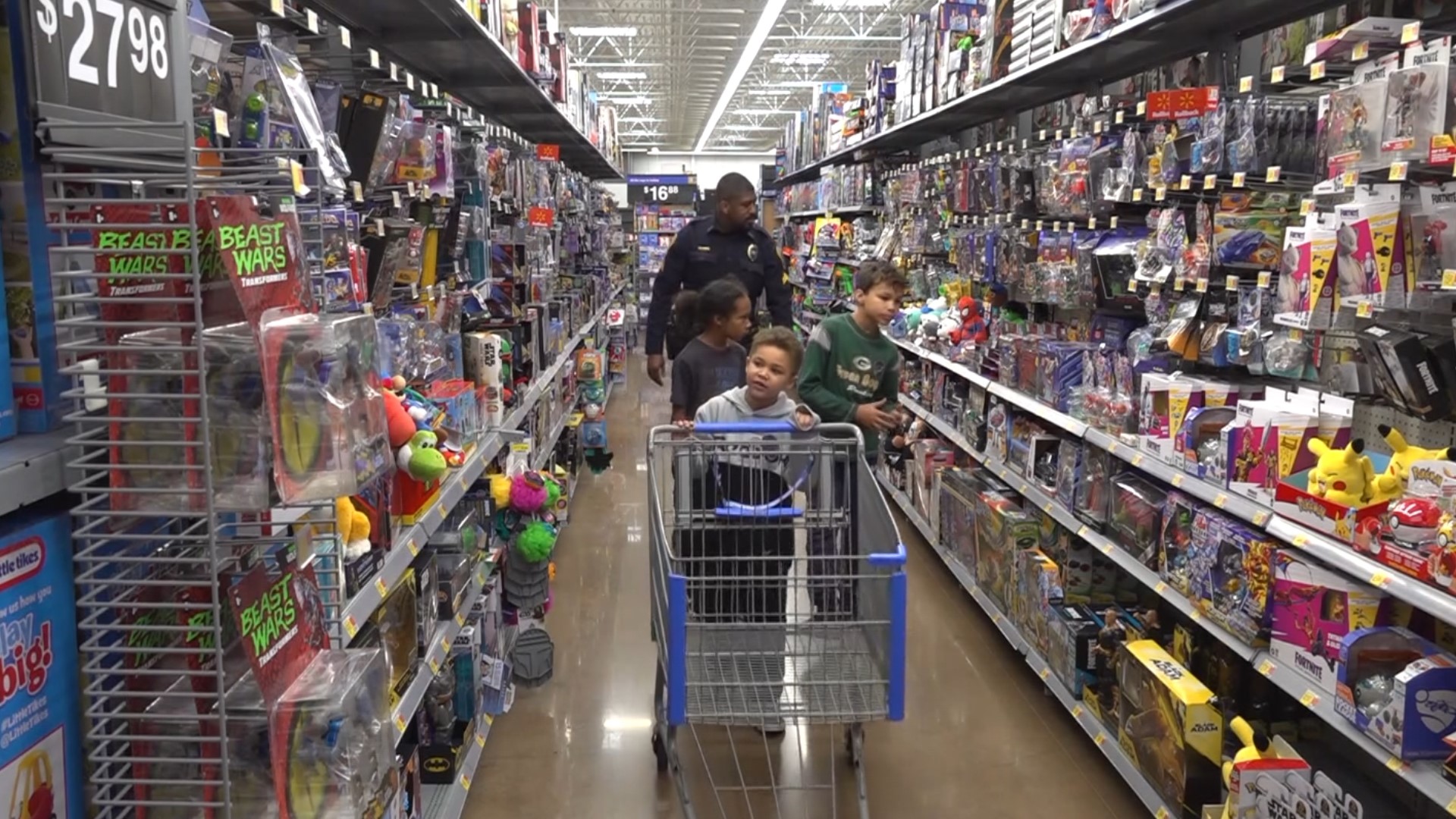 With Christmas coming up, local kids got their presents a little early this year with the help of the Rogers police department and other organizations.