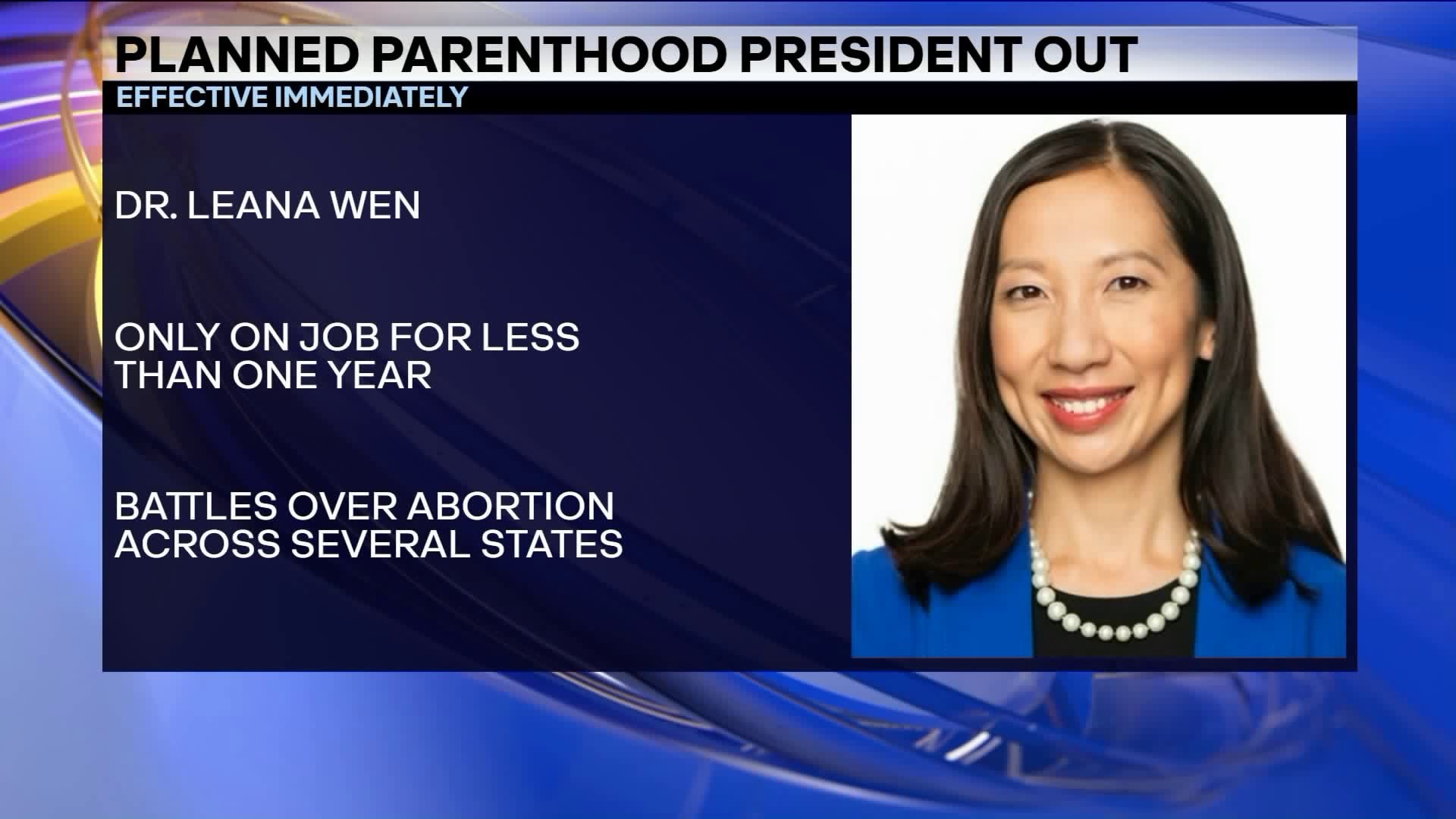 Planned Parenthood President Out