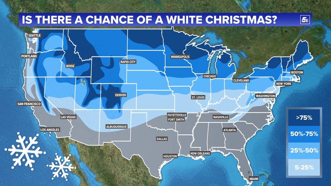 Will it snow on Christmas? States could have white Christmas forecast