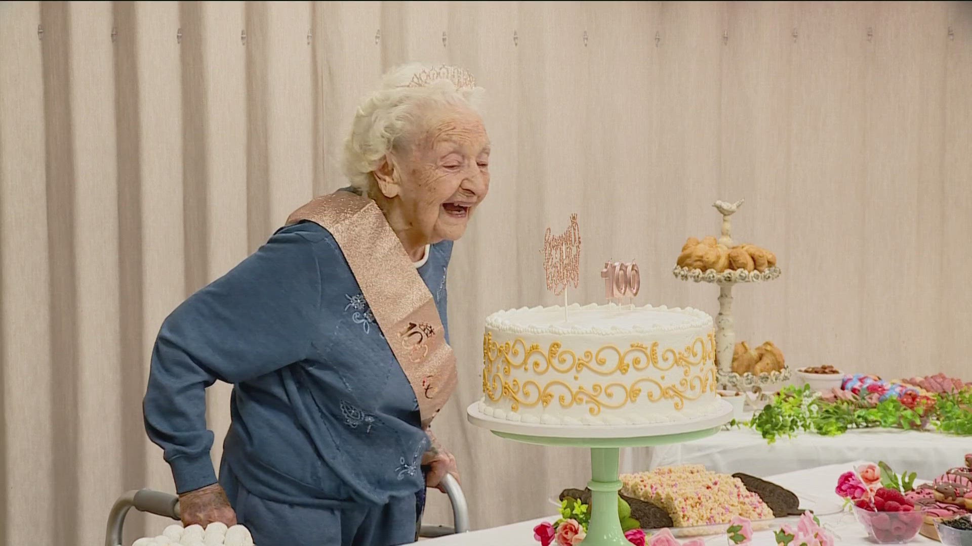 Surrounded by family and friends, Juanita Richardson celebrated her 100th birthday at First Baptist Church in Van Buren.