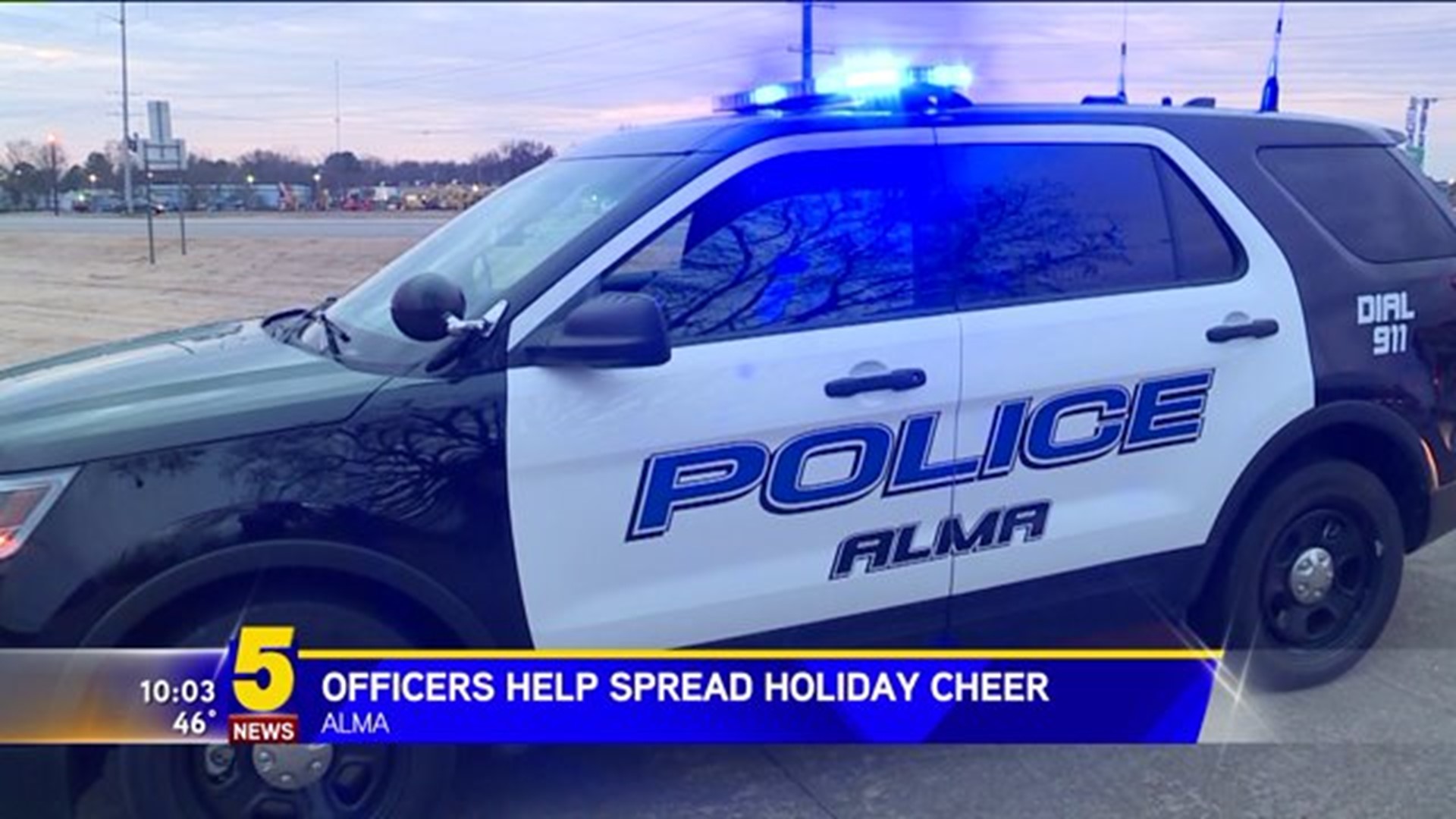 Alma Police Officers Spread Holiday Cheer With Christmas Cards 5newsonline Com