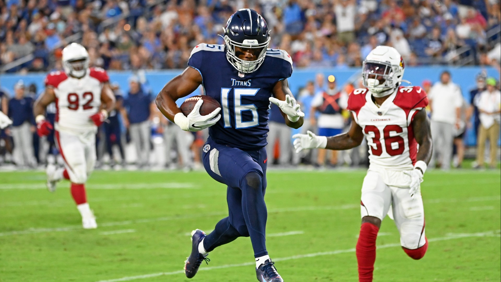 Treylon Burks scores first TD with Titans in preseason game