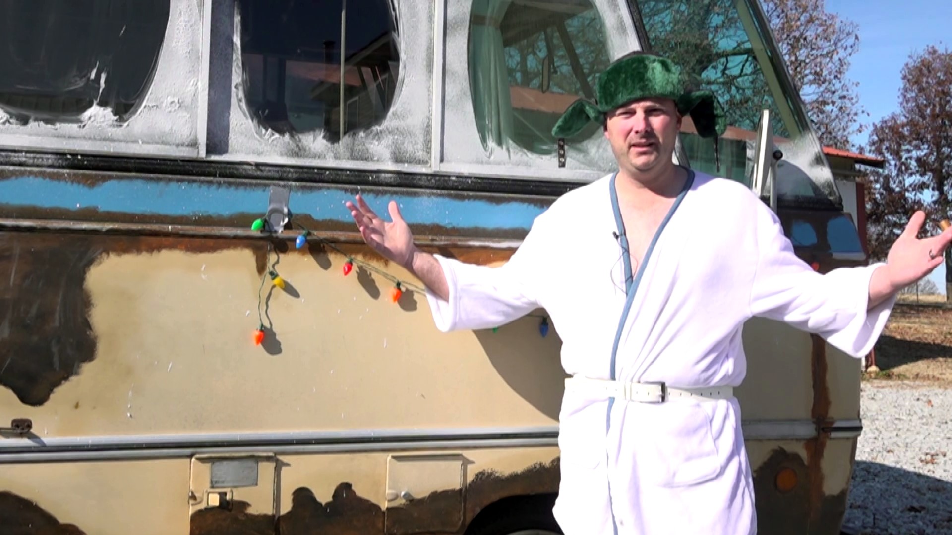 Dressed as Cousin Eddie, Jeff Lee of Siloam Springs is gathering toys for his 9th annual Lee Family toy drive benefiting the Loaves N' Fishes Toy Drive.