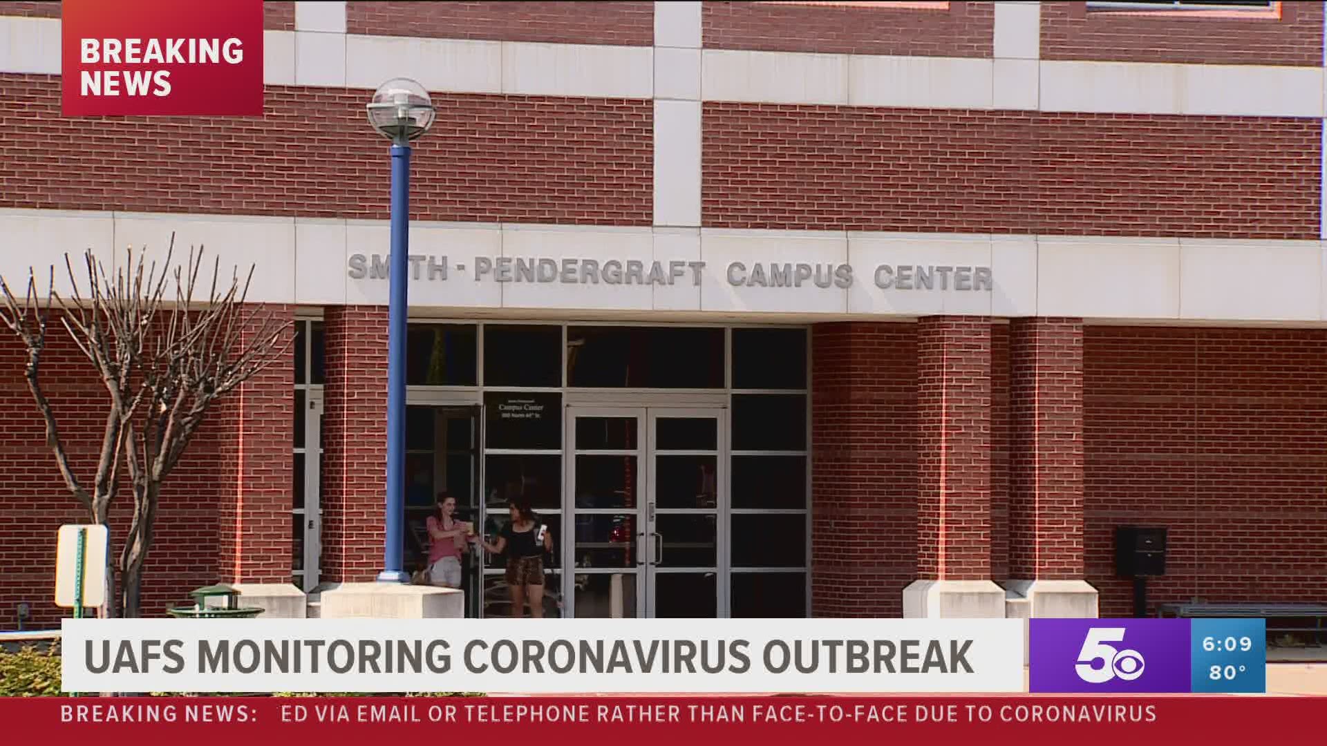UAFS monitoring coronavirus outbreak