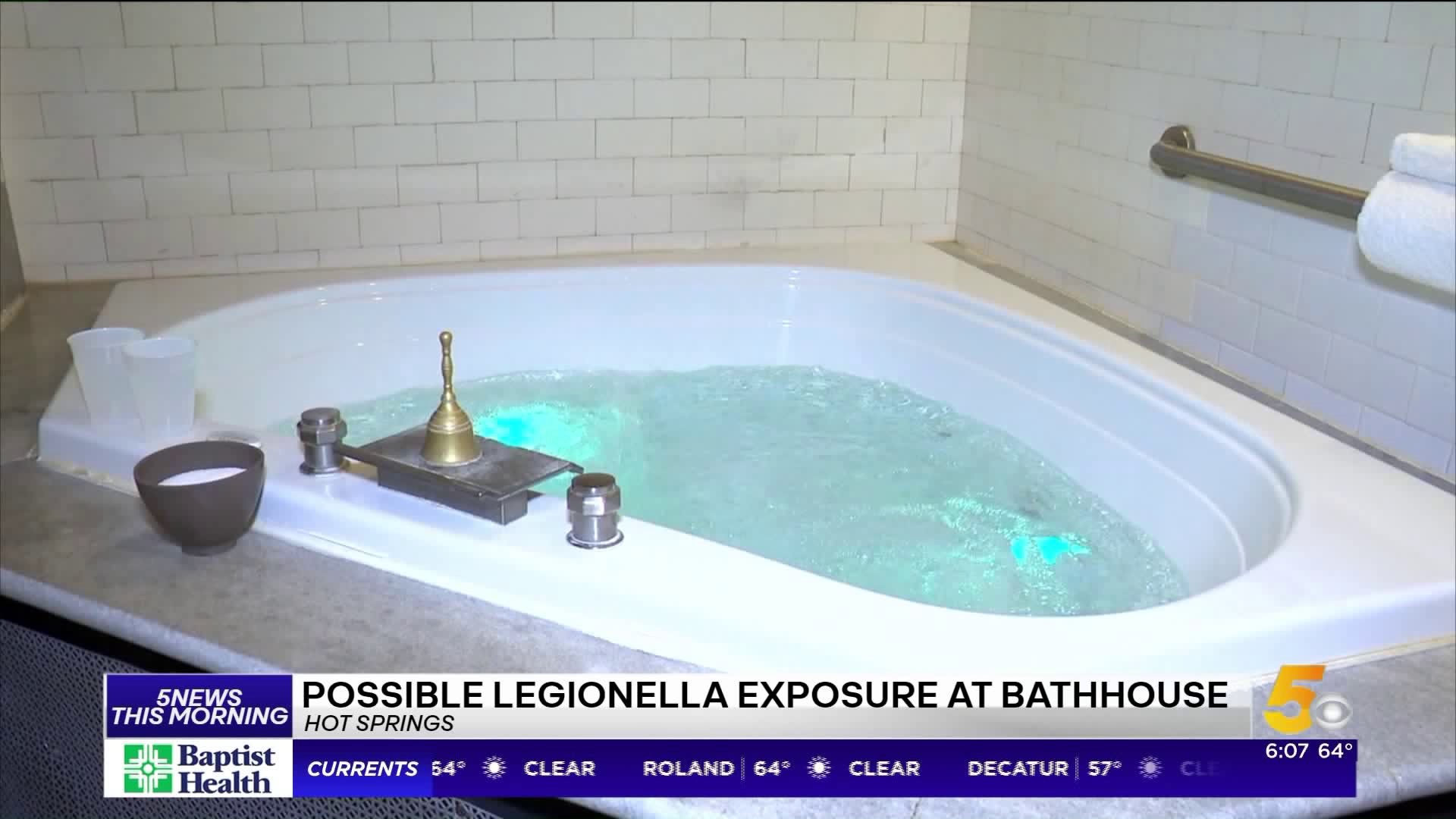 Potential Legionella Exposure Reported At Hot Springs Bathhouse