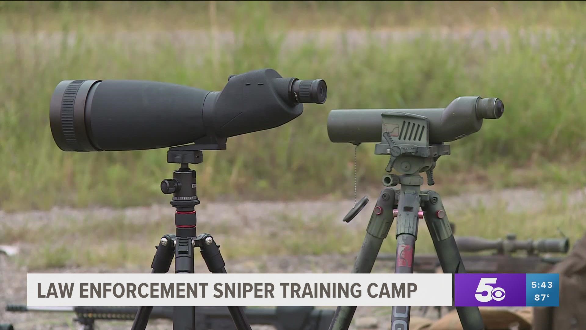 Local law enforcement attended sniper training camp.