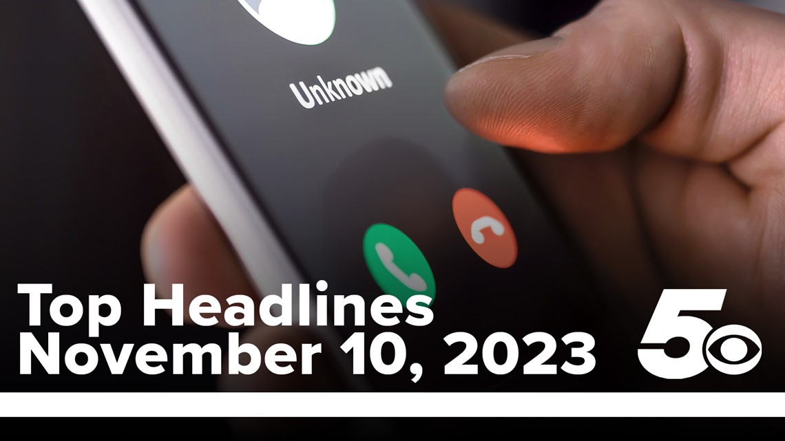 Top Headlines | Nov. 10, 2023 | 5newsonline.com