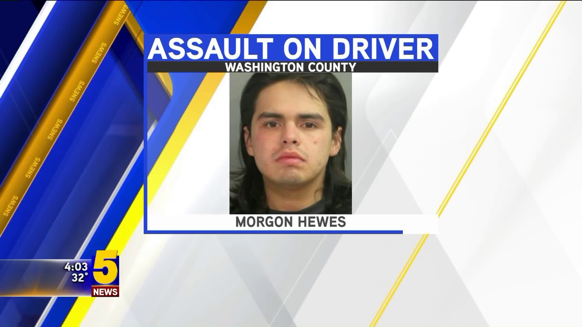 Man Arrested On Assault Charges After Victim Claims He Hit Her, Causing SUV To Crash Into Creek