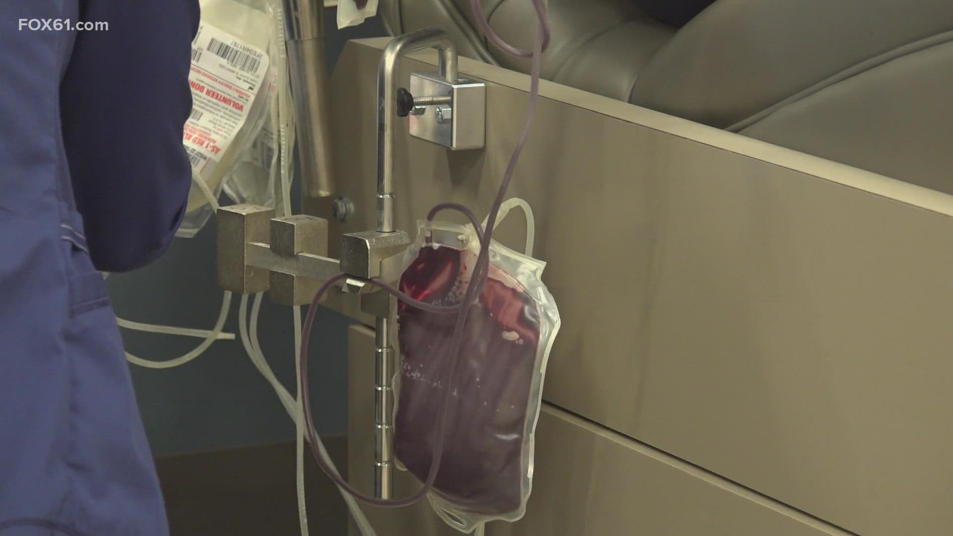 The Arkansas Blood Institute says it's seeing a shortage of blood bag kits for the double red cell procedure.