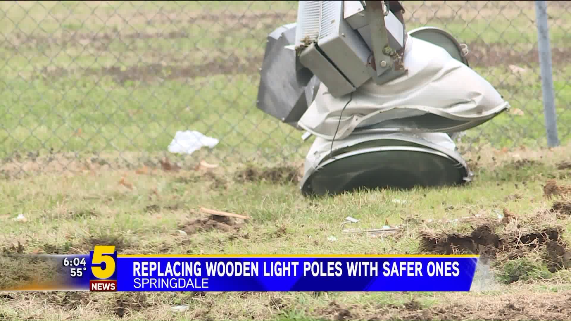 Replacing Wooden Light Poles With Safer Ones