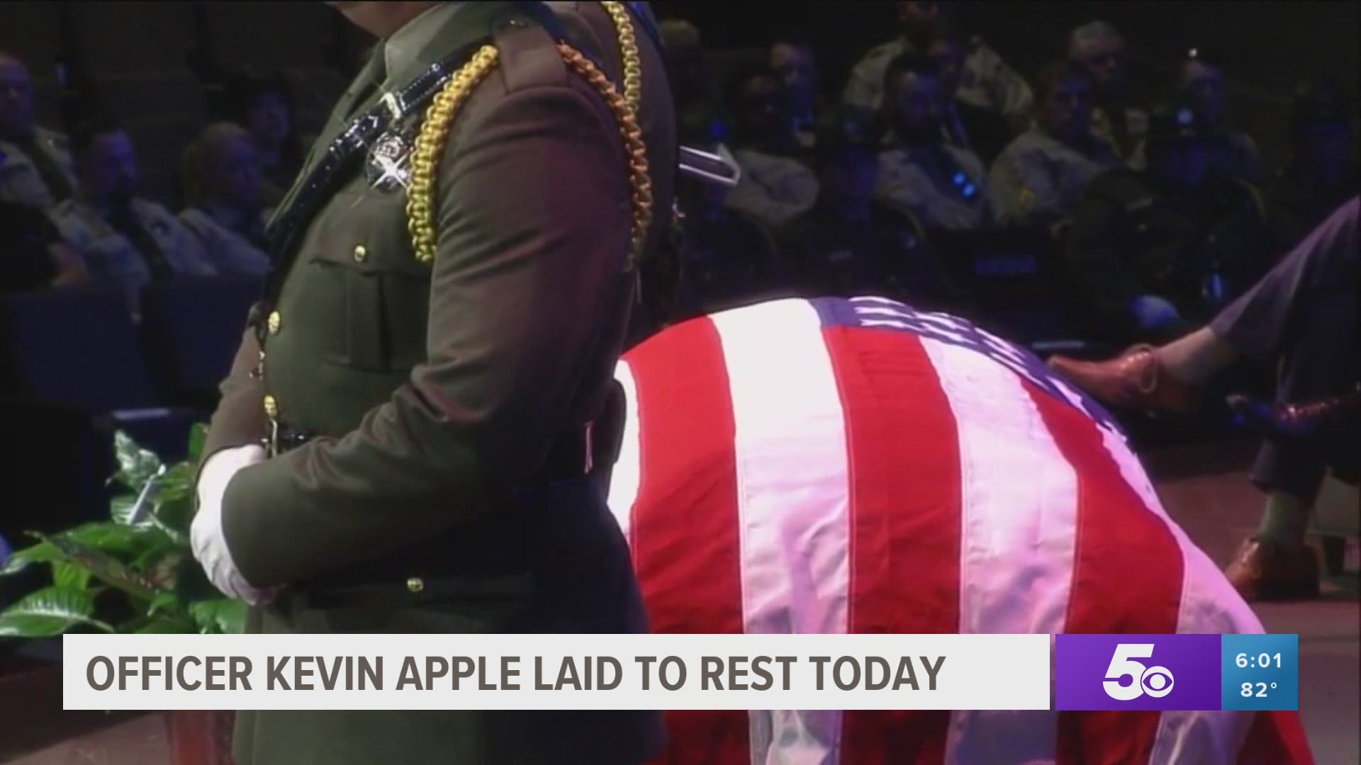 Pea Ridge Officer Kevin Apple was laid to rest Friday, less than a week after his death.