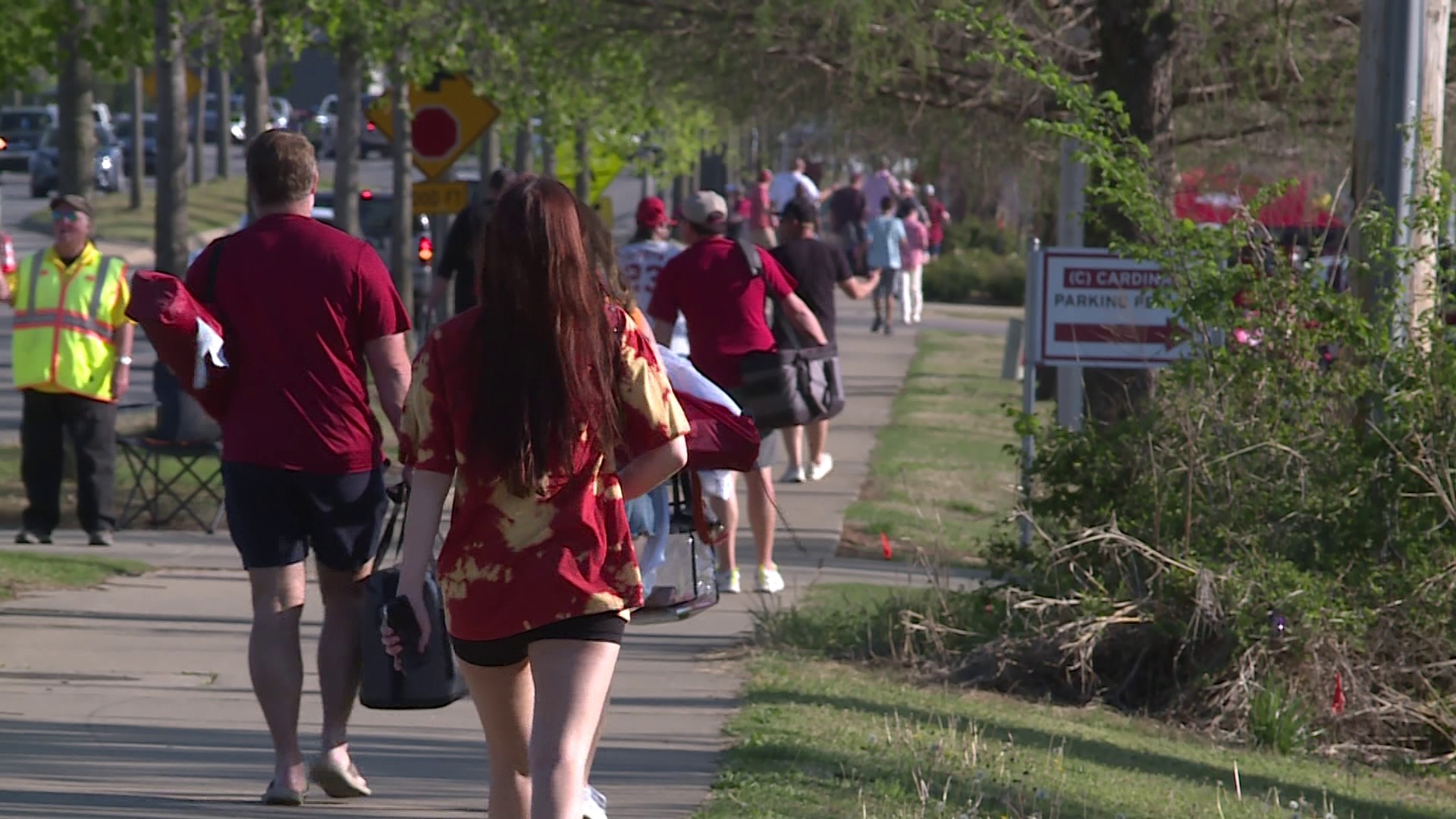 Thousands are descending on the University of Arkansas as several athletic teams compete during "Woo Pig Weekend."