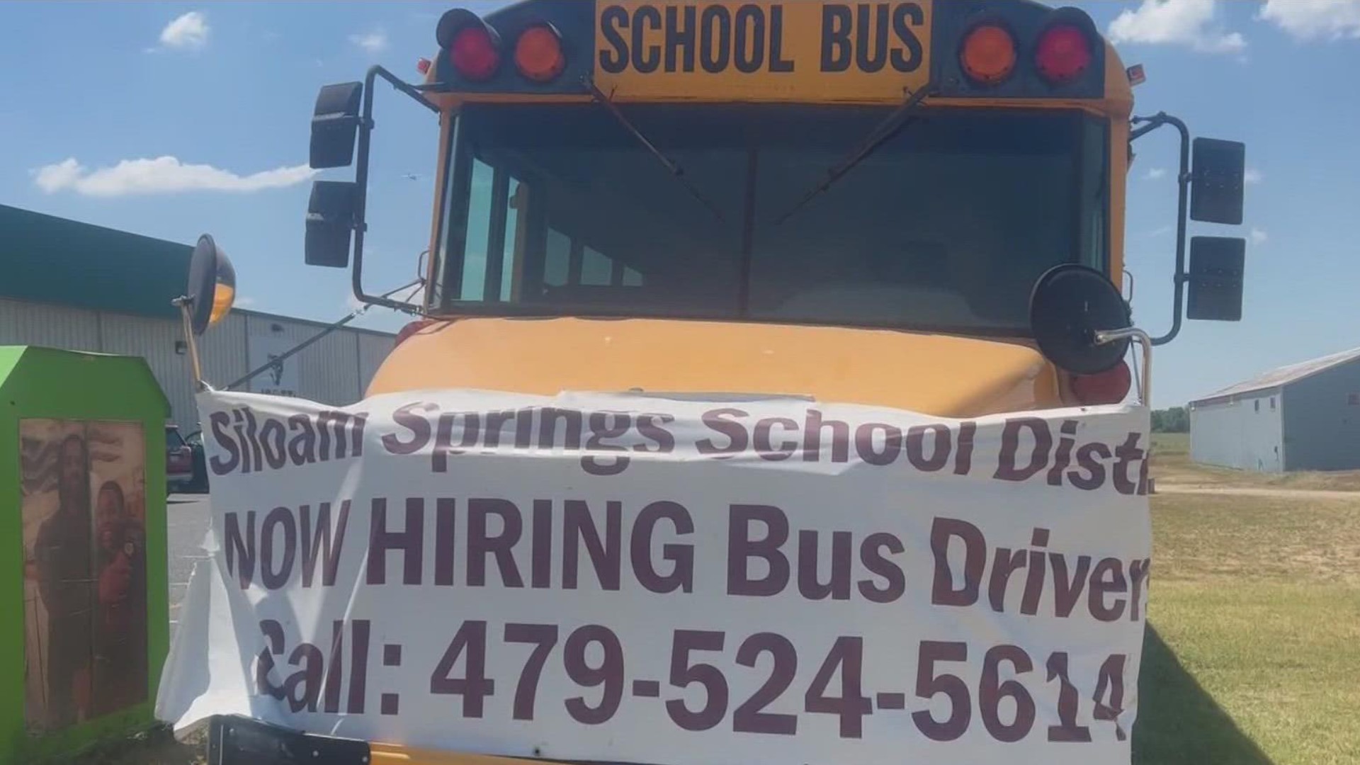 Districts in our area don’t have enough school bus drivers to run their routes and get their students to school.