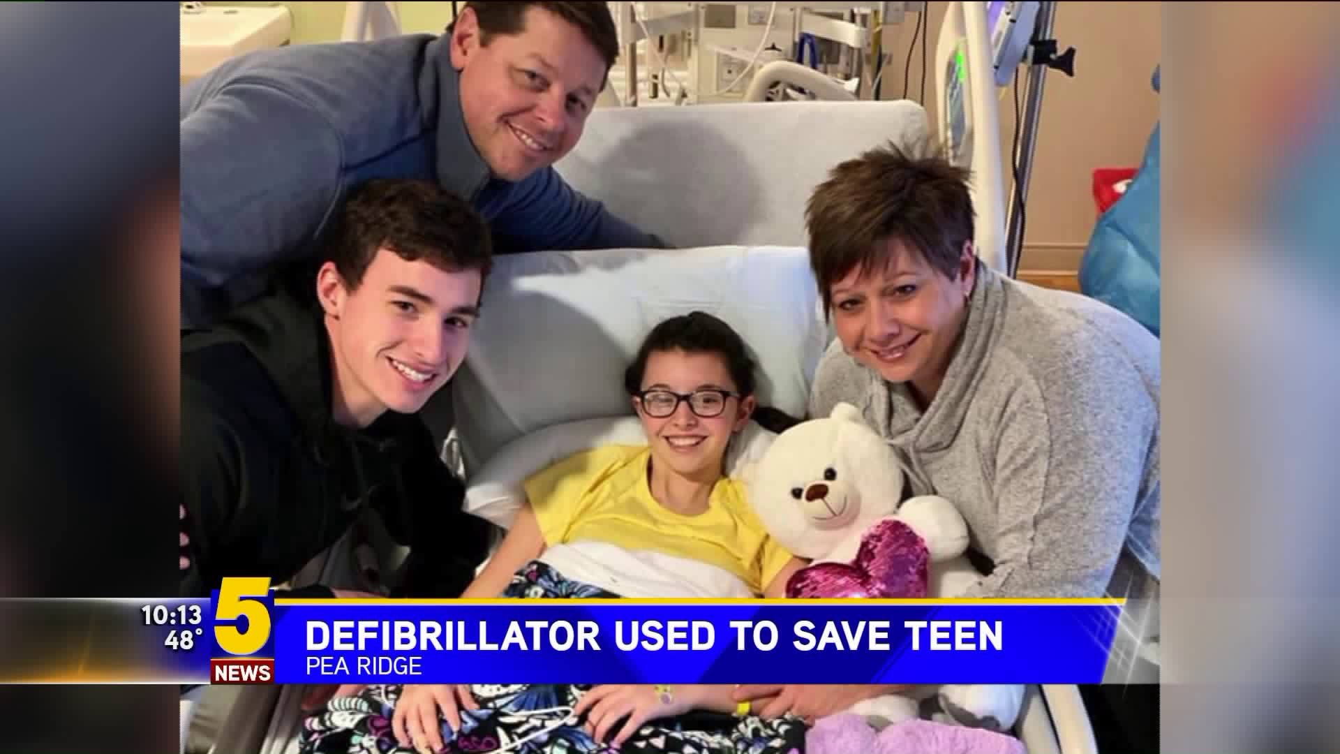 Defibrillator Used To Save Teen