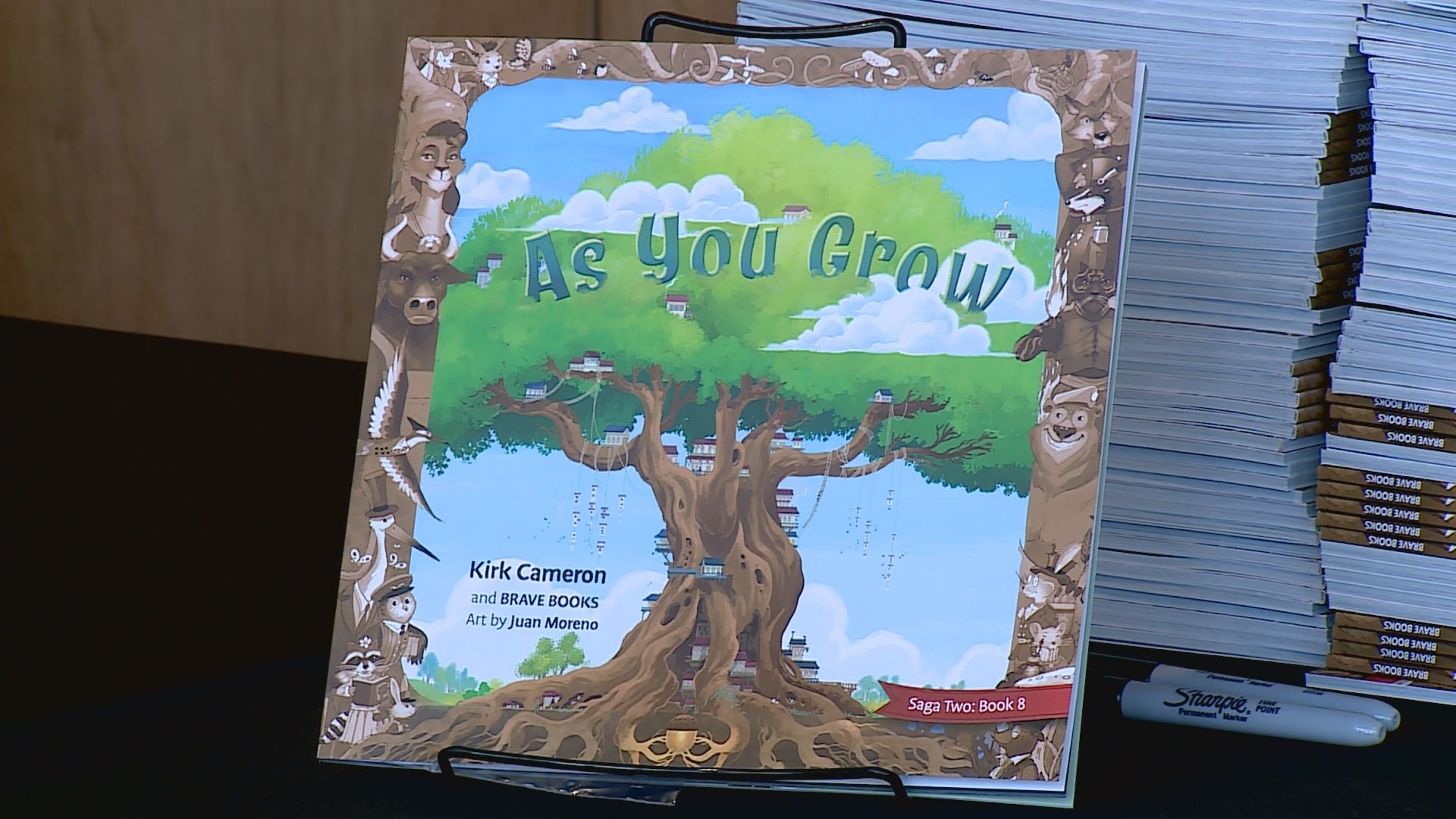 Kirk Cameron's library reading of his children's book ‘As You Grow’ saw some resistance from members of the community