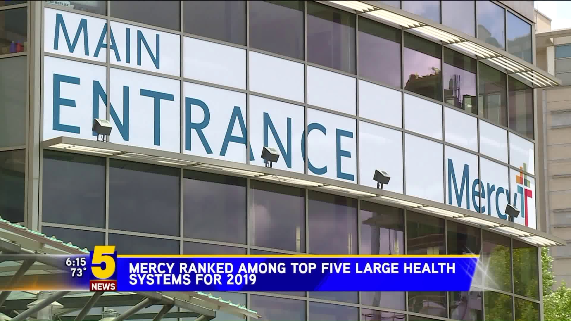 Mercy Ranked Among Top Five Large Health Systems for 2019