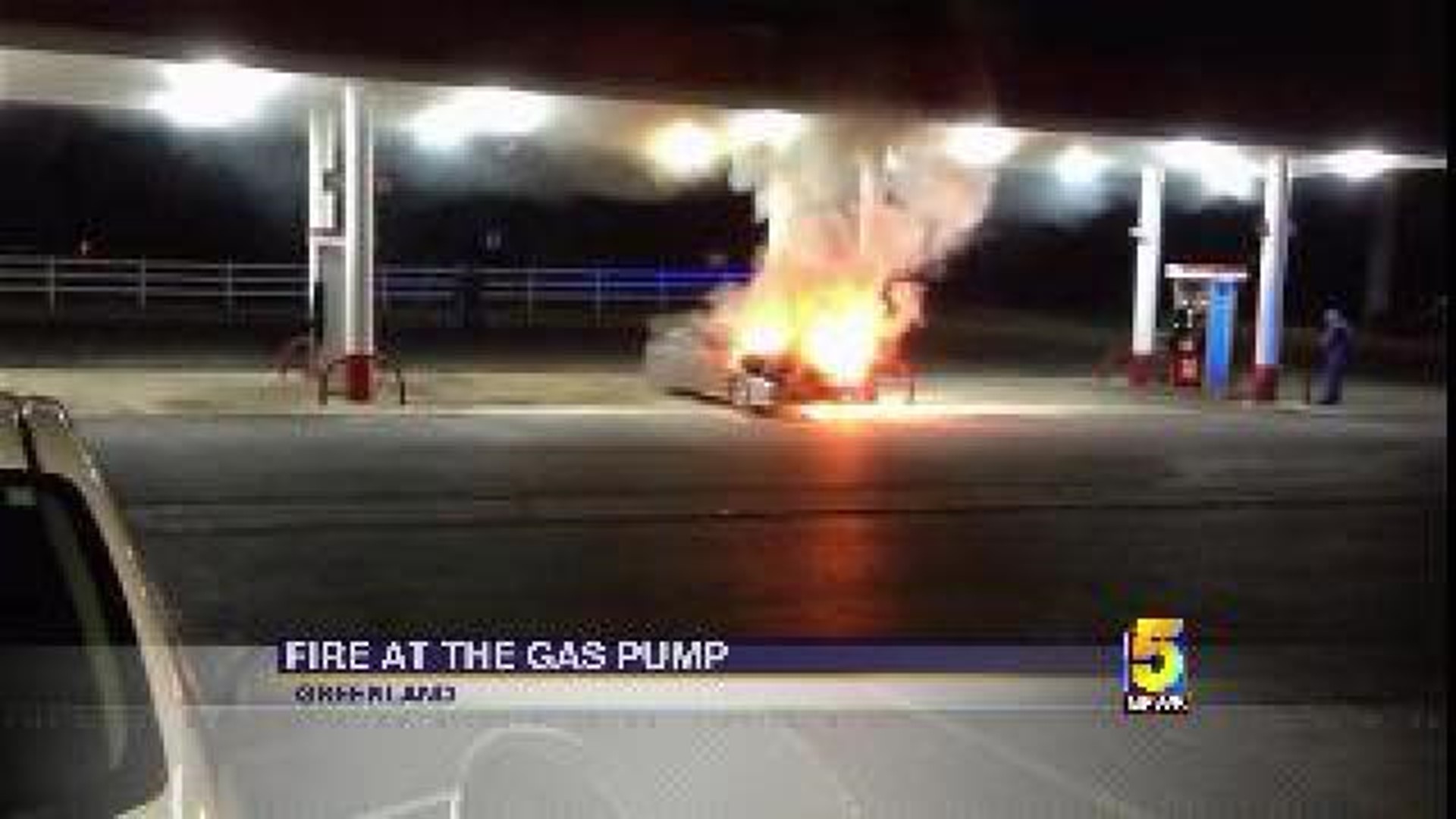 Fire At Gas Pump