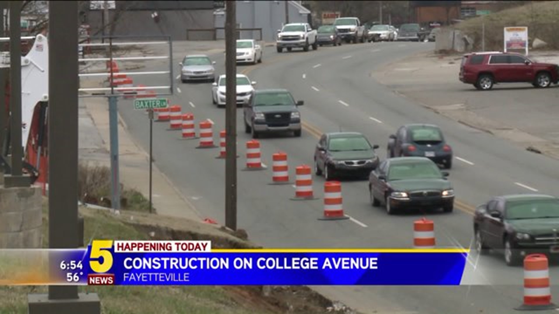 construction on college avenue