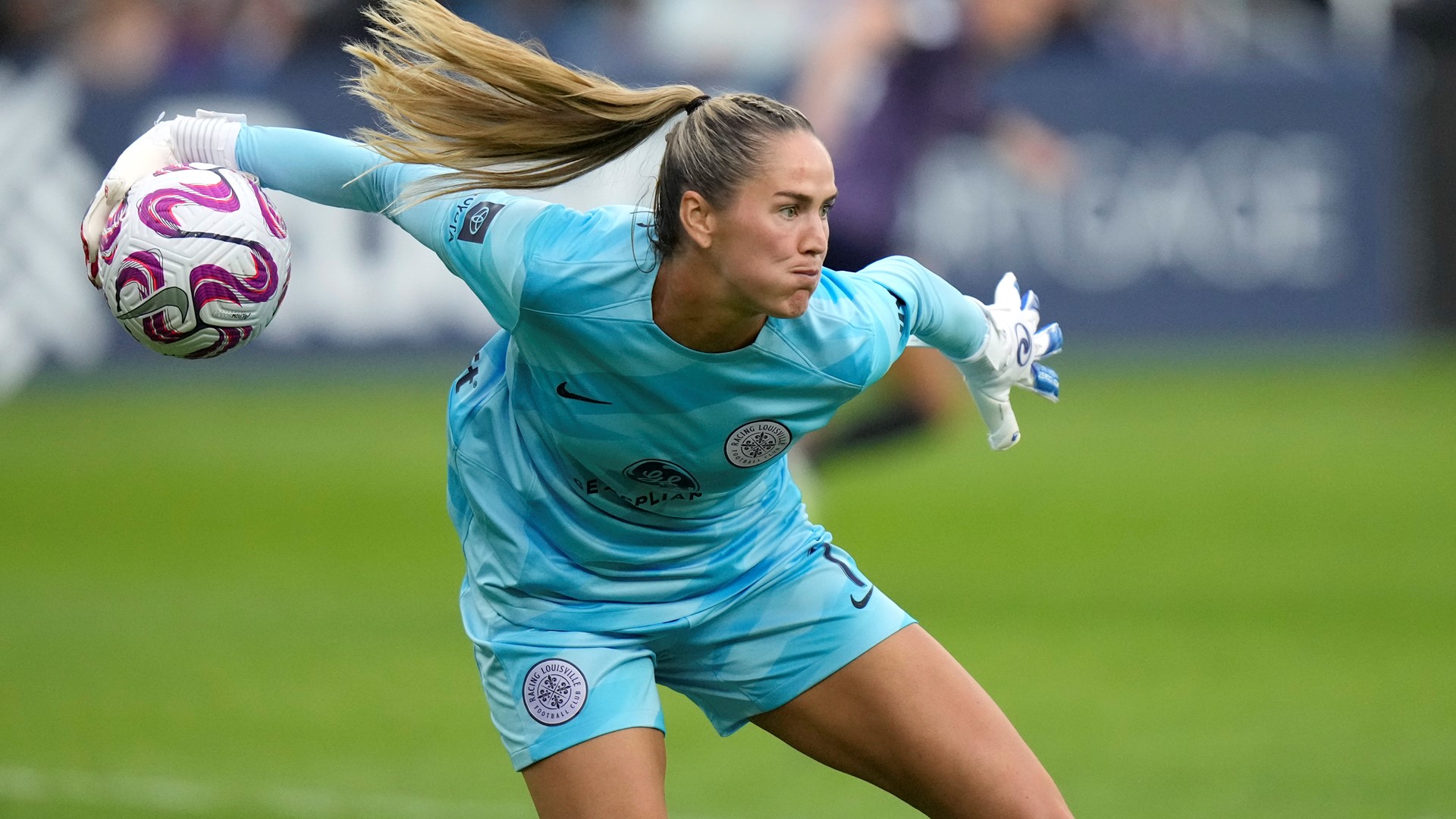 Lund leads the league in saves this season, one year after breaking the NWSL's single-season saves record.