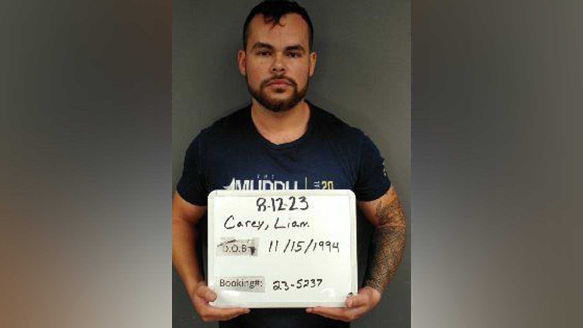 Fort Smith police arrested Liam Carey, a deputy with the Benton County Sheriff's Office, after allegedly "pulling a girl's hair and slapping another girl's face."