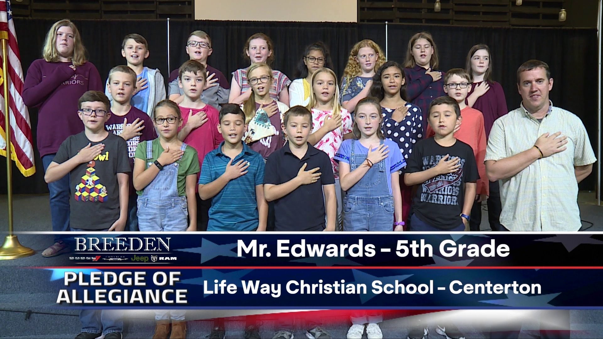 Mr. Edwards 5th Grade Life Way Christian School, Centerton