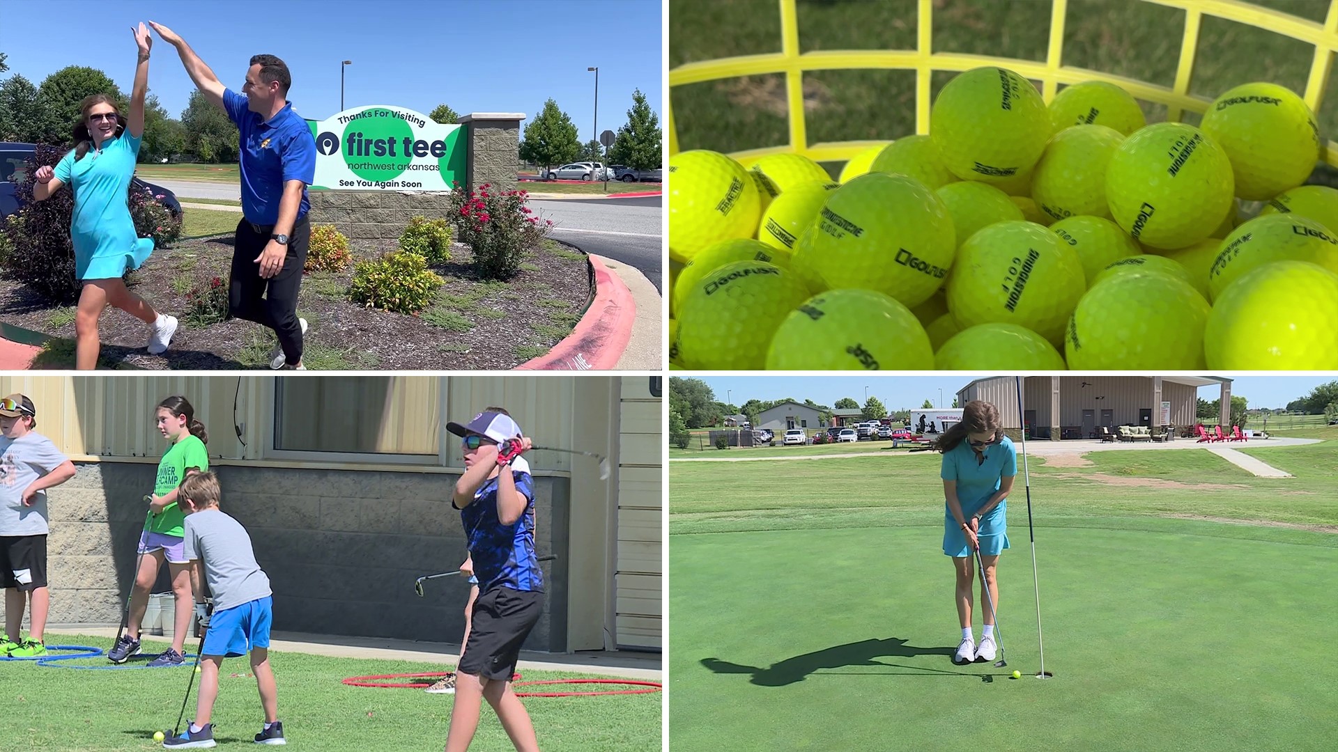 Tiffany Lee and Zac Scott visit First Tee in Lowell, where Tiffany plays golf for the first time and surprisingly beats golf-aficionado Zac.