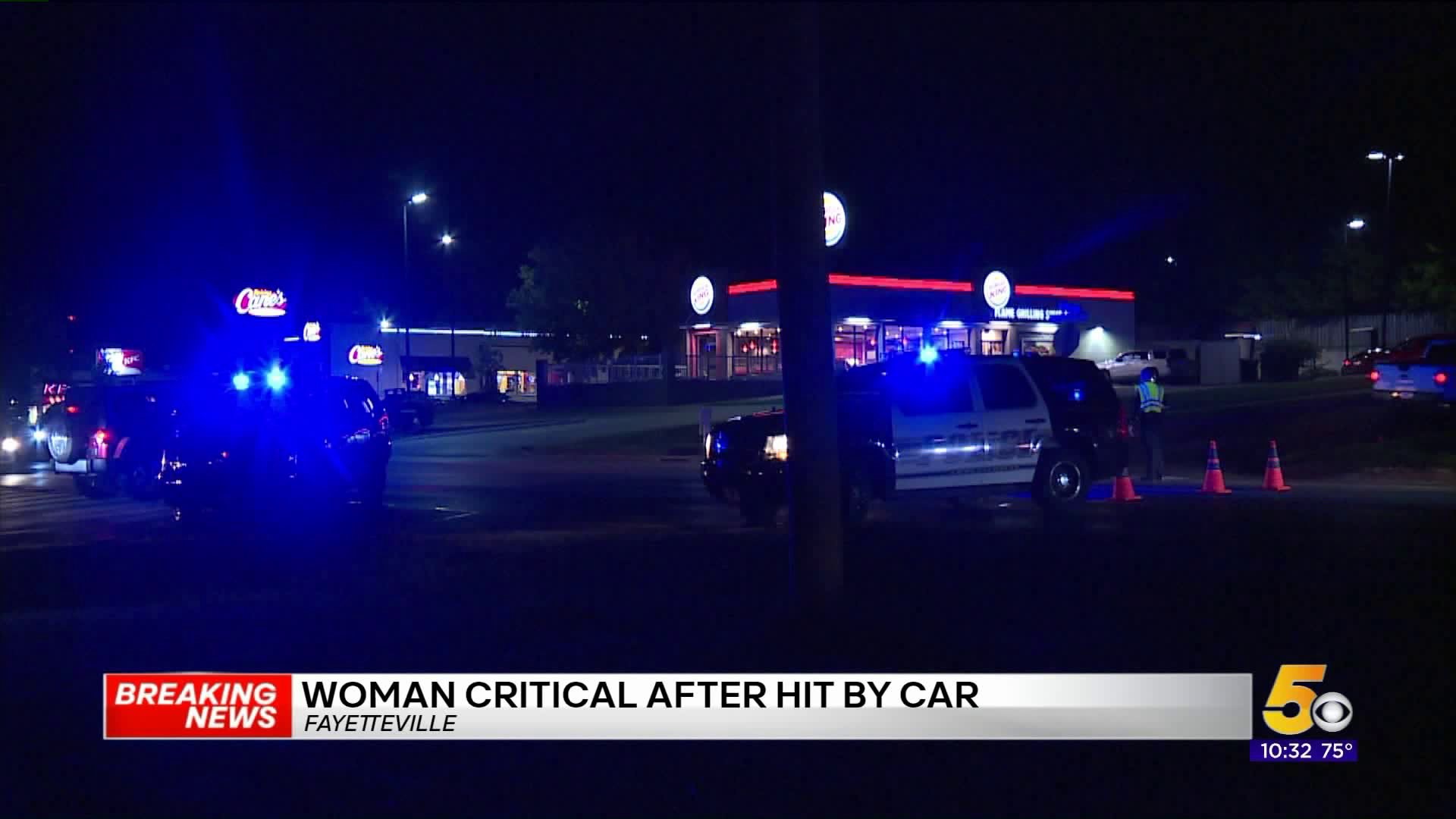 Woman In Critical Condition After Being Hit By Car In Fayetteville