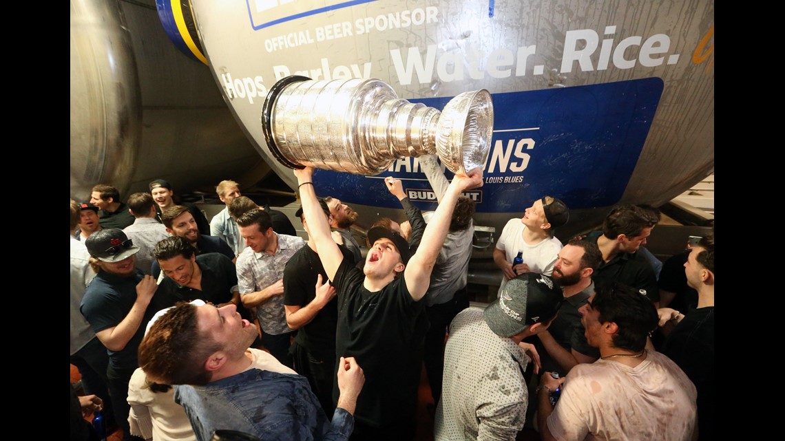 St. Louis Blues share their Stanley Cup win with a special superfan