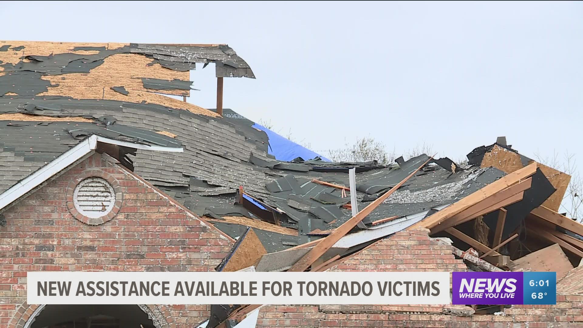 Those impacted by severe storms and tornadoes on March 30 can now apply for disaster assistance.