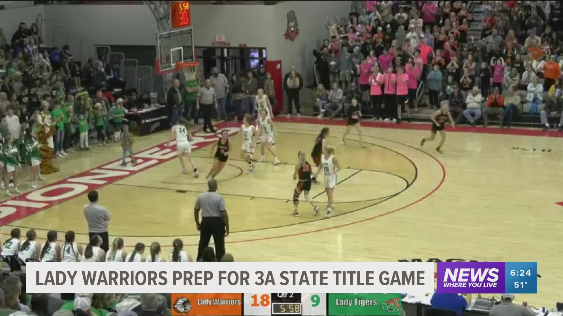 Lamar Lady Warriors prepare to battle Bergman for 2A state title