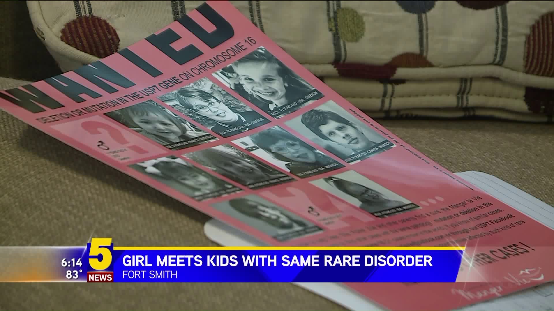 Girl Meets Kids With Same Rare Disorder