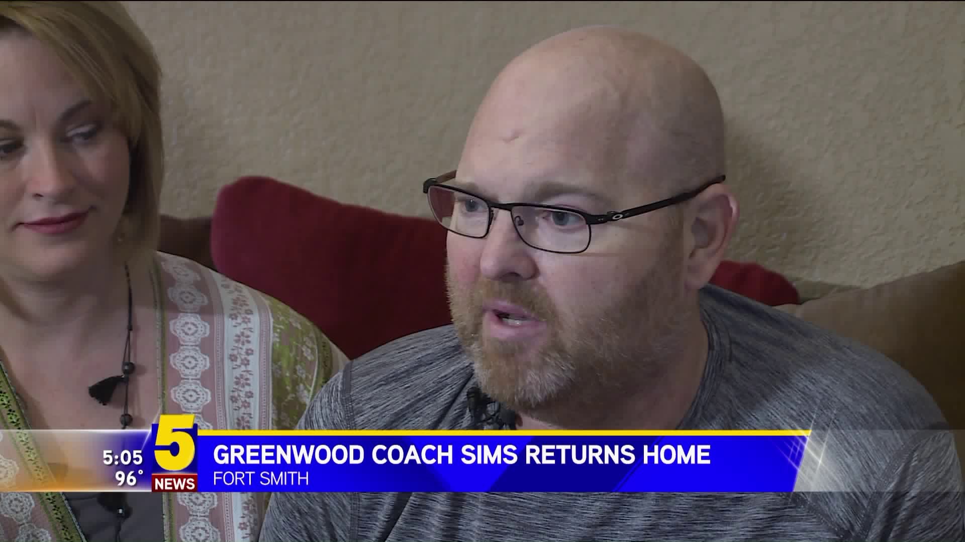 Greenwood Coach Sims Returns Home
