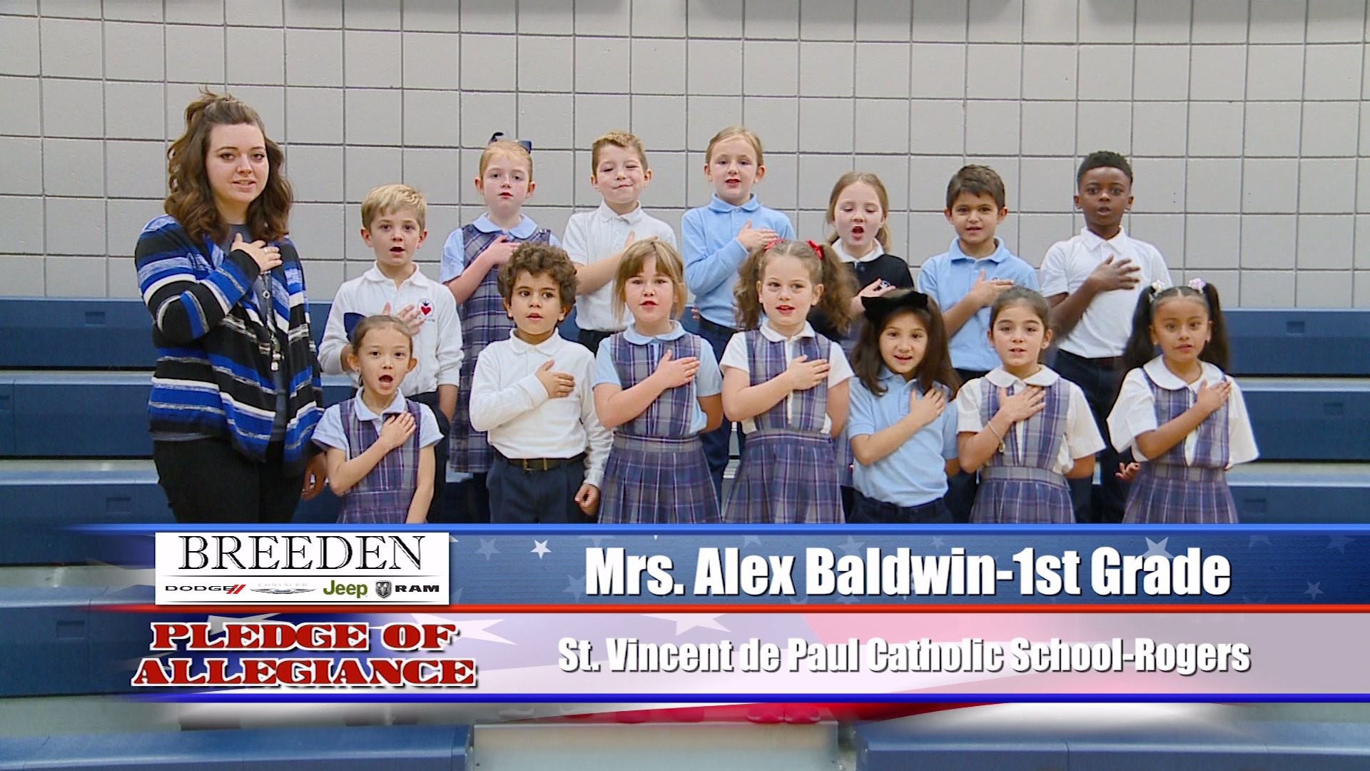 Mrs. Alex Baldwin – 1st Grade St. Vincent de Paul Catholic School, Rogers