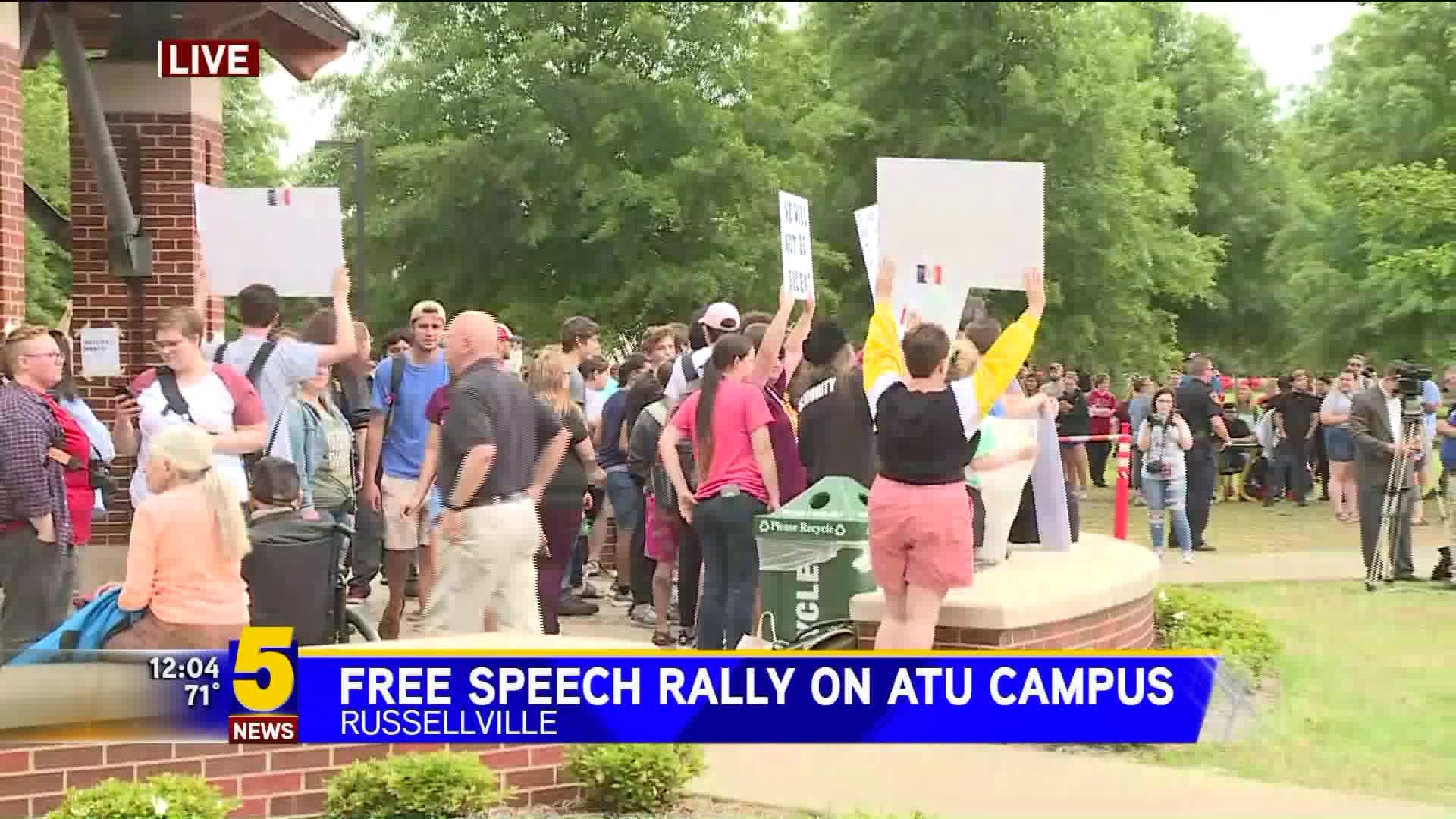 Free Speech Rally On ATU Campus