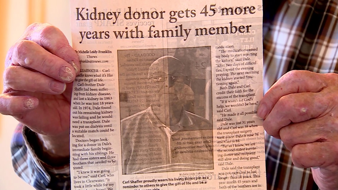46 years since Arkansas man's life-saving kidney transplant - Vimarsana News