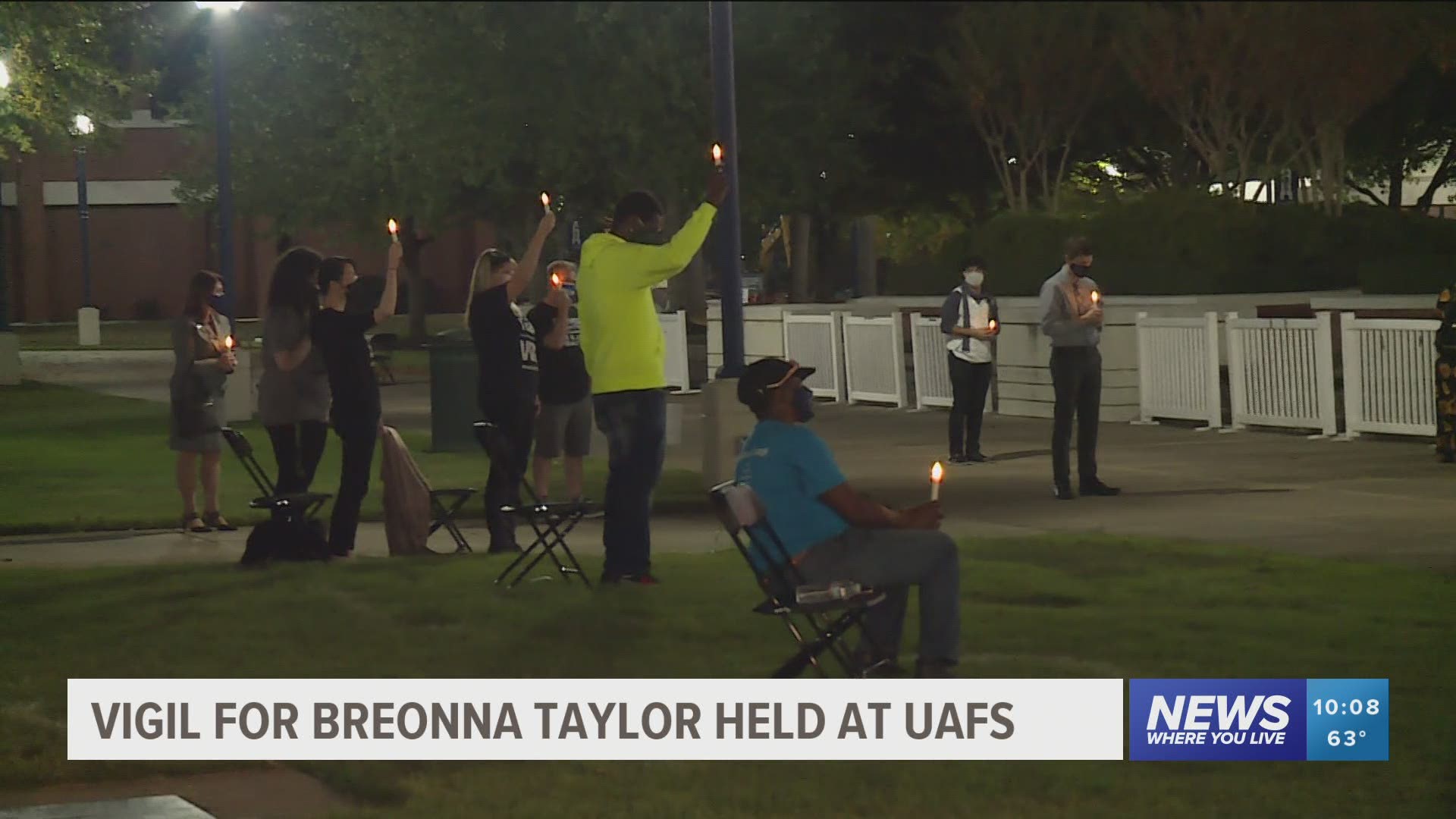 Vigil for Breonna Taylor held at UAFS.
