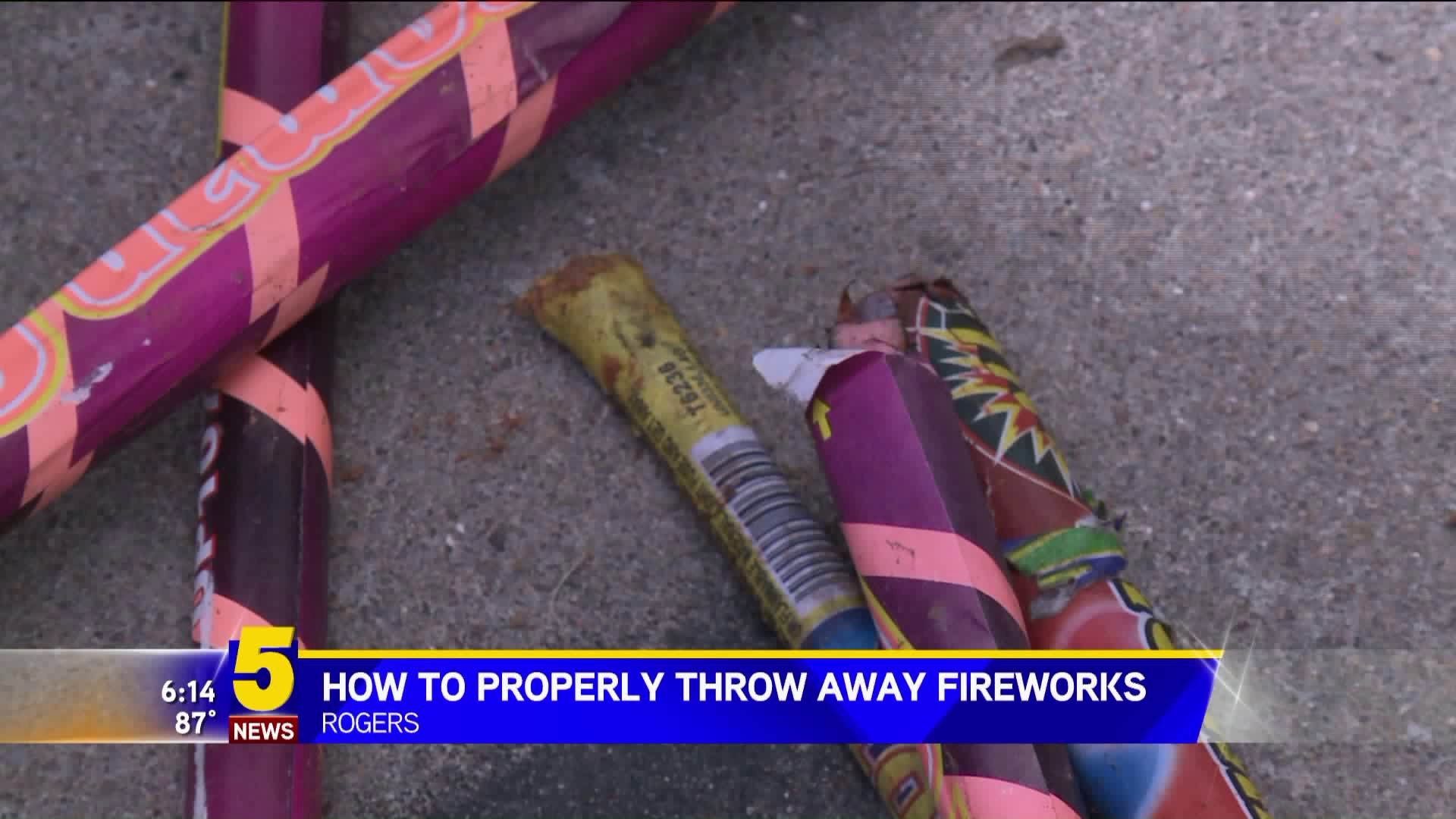 How To Properly Throw Away Fireworks