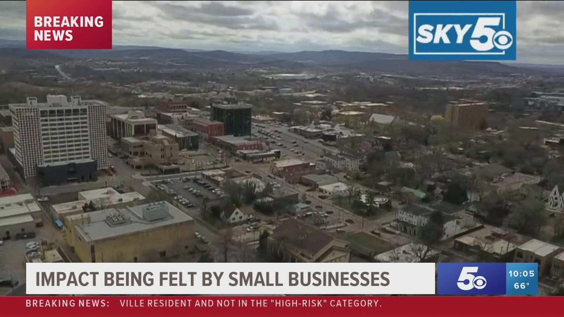 Impact being felt by small businesses