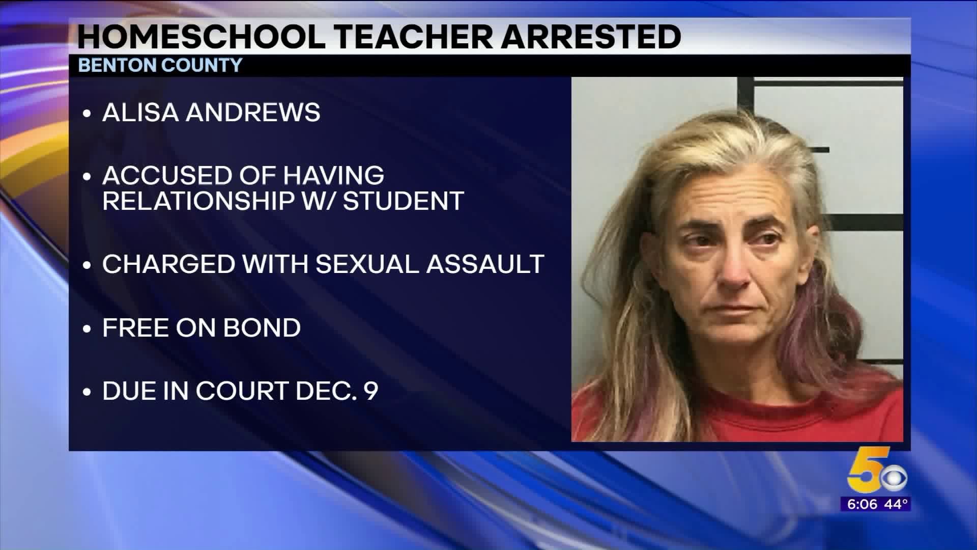 Rogers Home-School Teacher Arrested For Sexual Assault