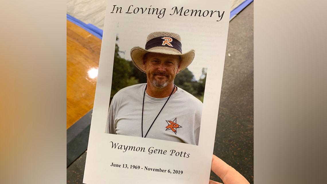 Roland High School Holds Funeral For Football Coach Waymon Potts