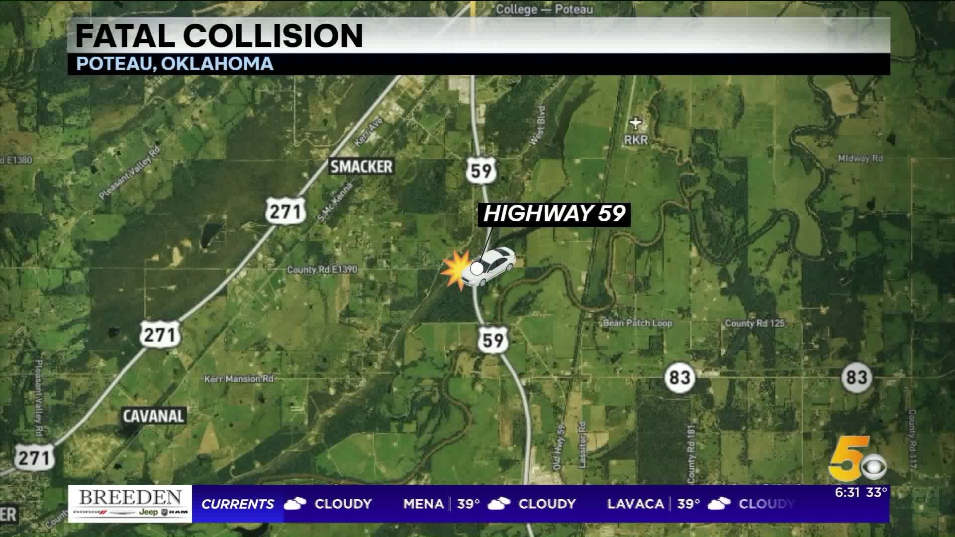One Dead, One In Critical Condition After Head-On Collision Near Poteau