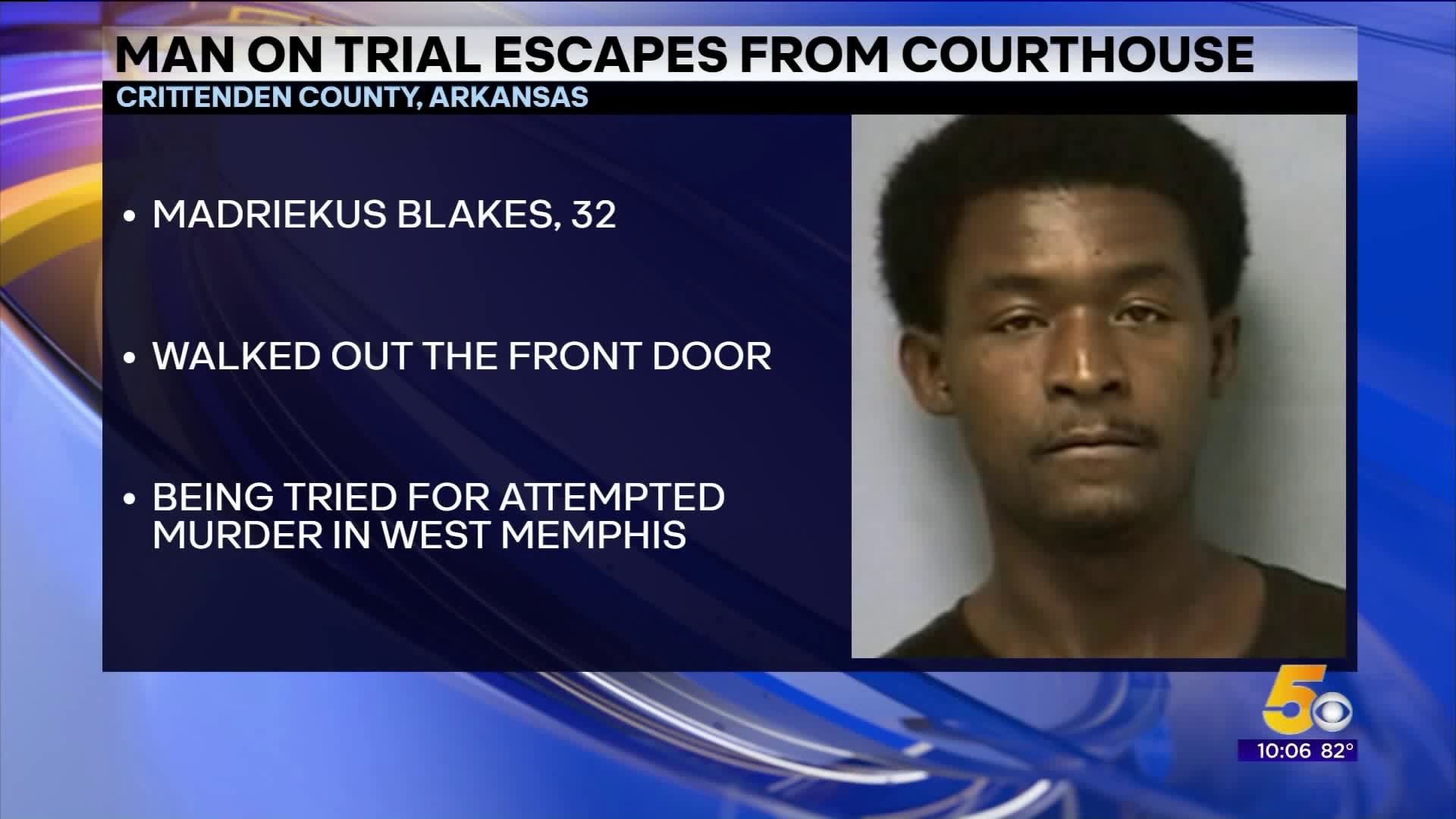 Man on Trial Escapes from Courthouse