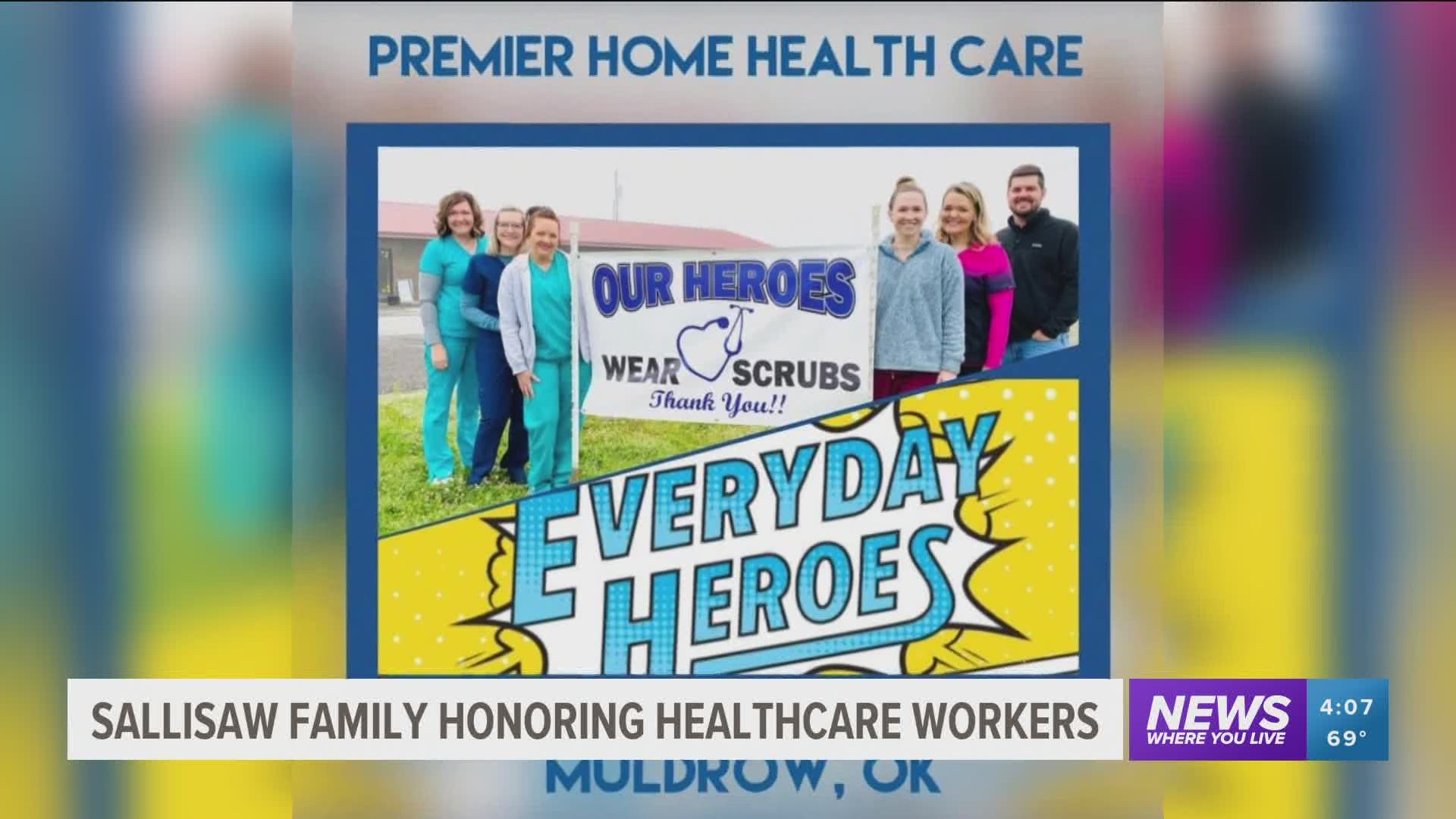 Sallisaw family honoring healthcare workers