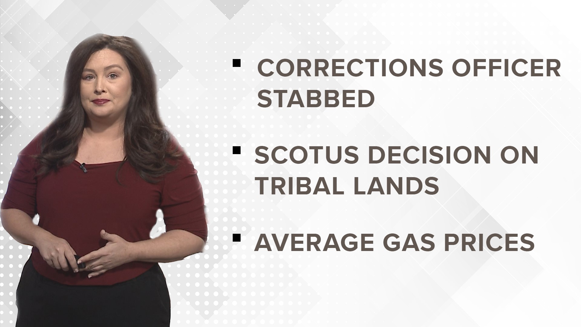 Daily headlines for June 29, 2022:
• Corrections officer stabbed in Fayetteville
• SCOTUS decision on states prosecuting on tribal lands
• Average gas prices