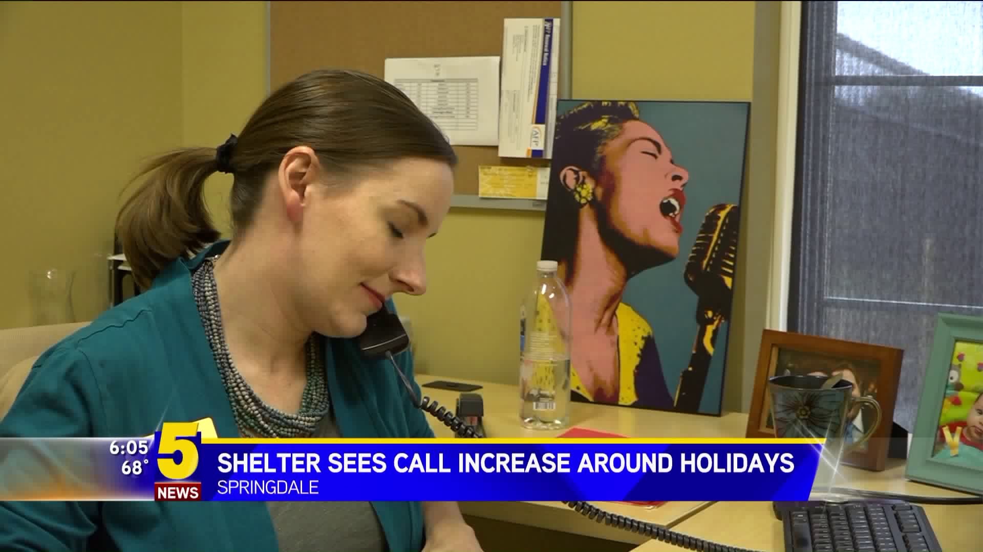 Shelter Sees Calls Increase Around Holidays