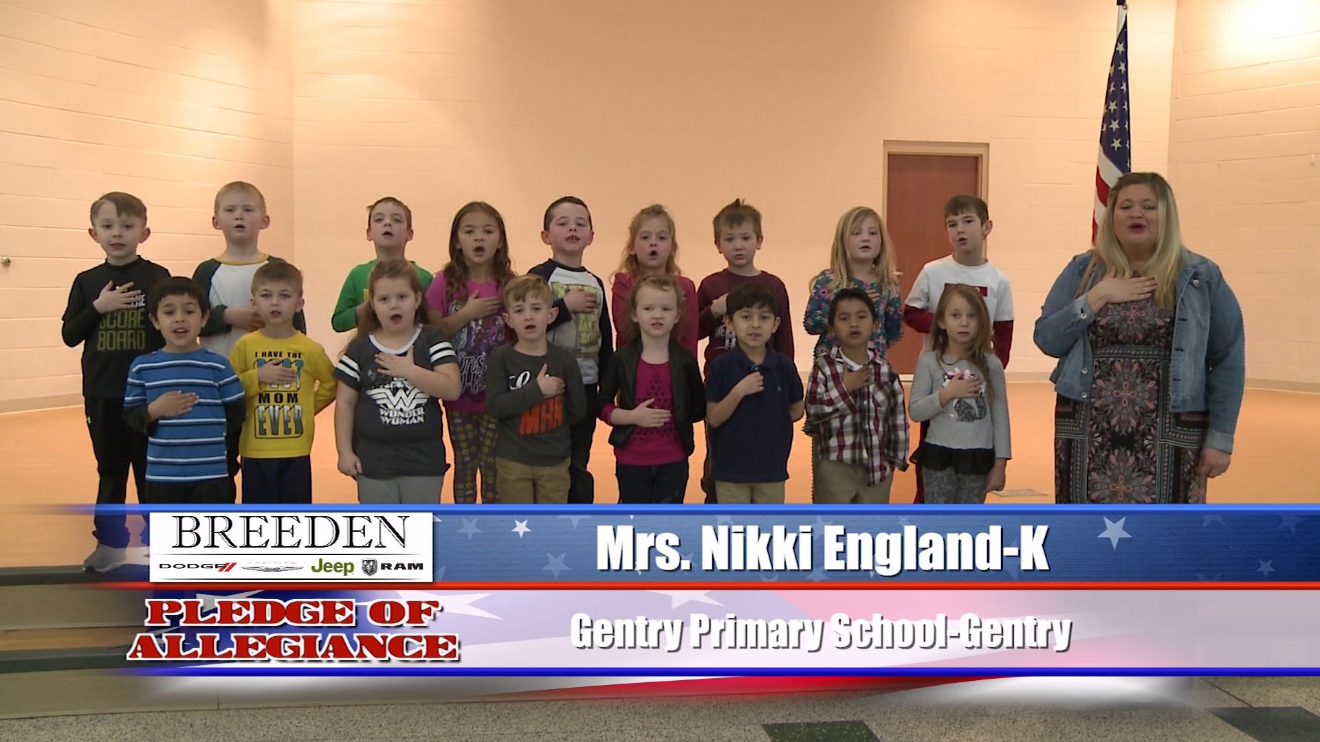 Mrs. Nikki England  K  Gentry Primary School  Gentry