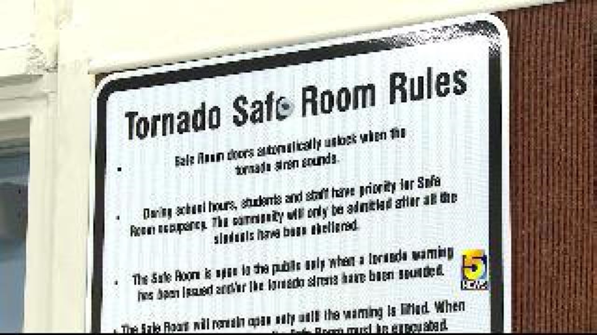 Tornado Safe Room Rules