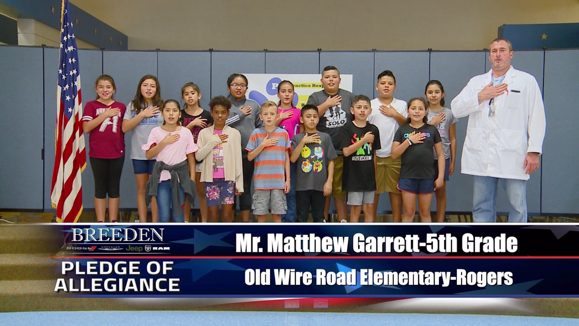 Mr. Matthew Garrett  5th Grade Old Wire Road Elementary, Rogers