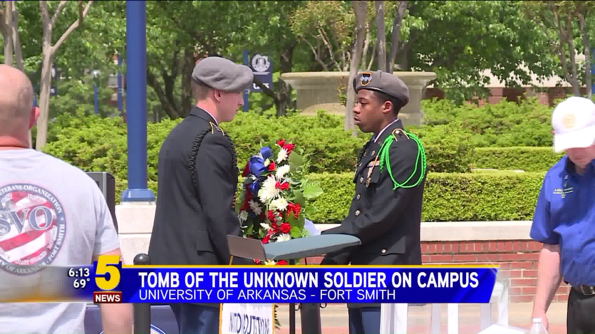 Tomb of Unknown Soldier on UAFS Campus